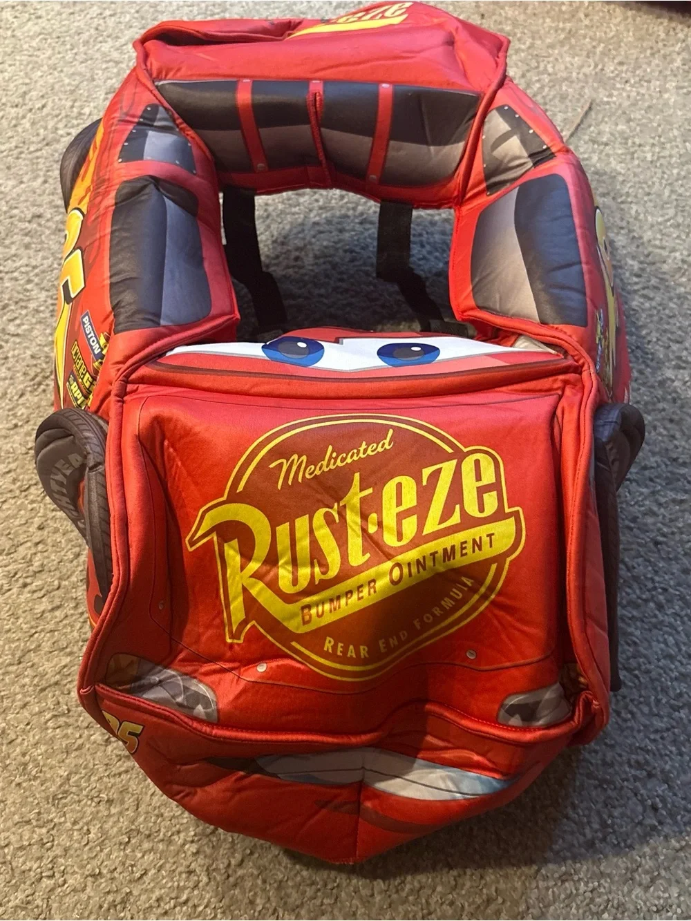 Disney Red Lightning McQueen Rust-eze Ride On Costume Halloween